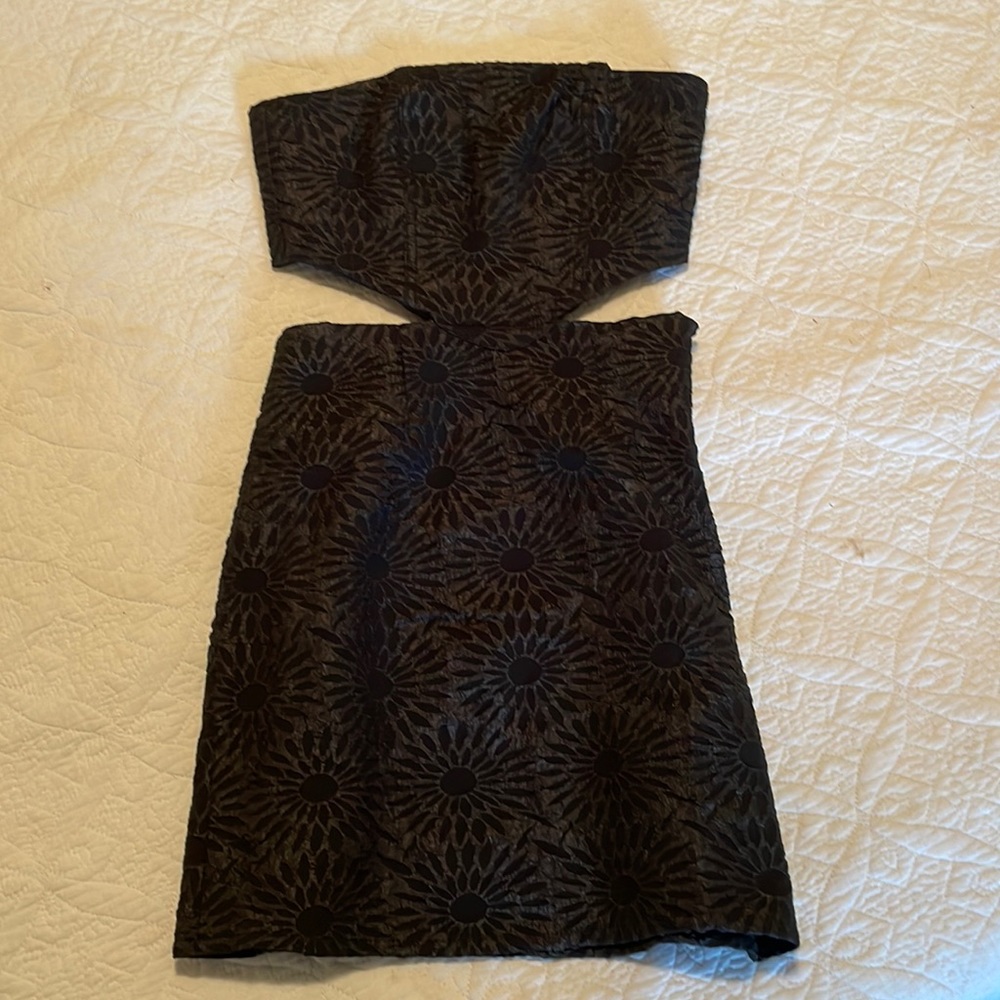 Black mini dress